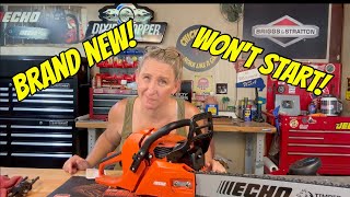 Fueled By Failure! Customer's Brand New Chainsaw Won't Start!
