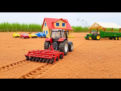 Fazendinha de Brinquedo com Trator e Colheitadeira 🚜🏡