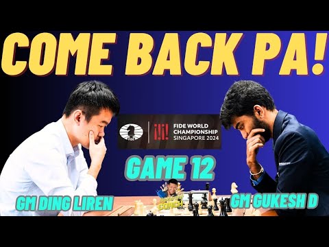 LUMABAS BIGLA ANG BAGSIK! ACCURATE SOBRA! Ding vs Gukesh! World Championship 2024 Round 12