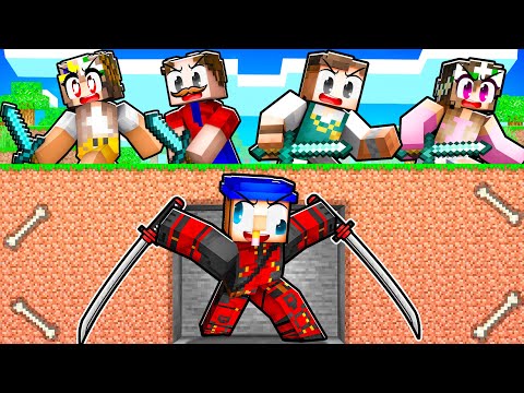 HUNTERS vs DEADPOOL SPEEDRUNNER in Minecraft!