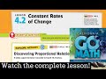 Constant Rates of Change in 7th Grade Math