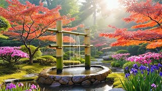 Relaxing Piano with Bamboo Water & Forest Sounds | Peaceful Nature Music for Sleep, Meditation, Yoga