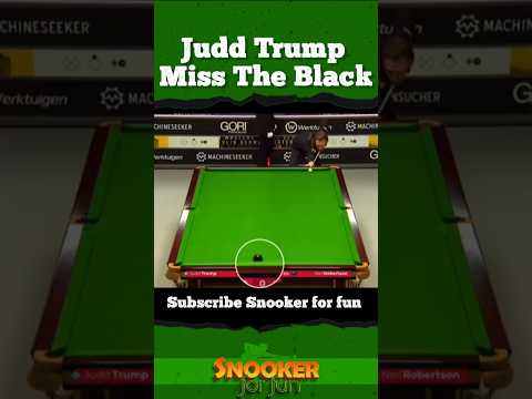 Judd Trump miss the Black| #shorts #youtubeshorts #trending #snooker #ding #juddtrump #ronnie