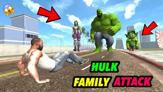 HULK FAMILY ATTACK ON FRANKLIN 😱 - INDIAN BIKE DRIVING 3D