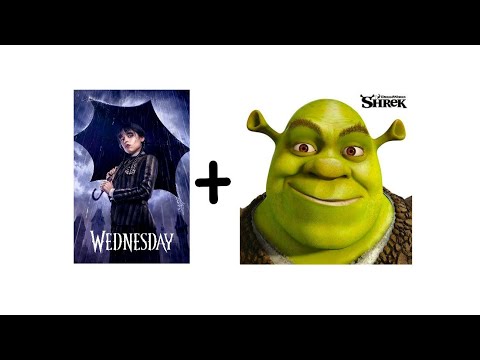 Turning Wednesday characters into Shrek😳 Compilation part-1