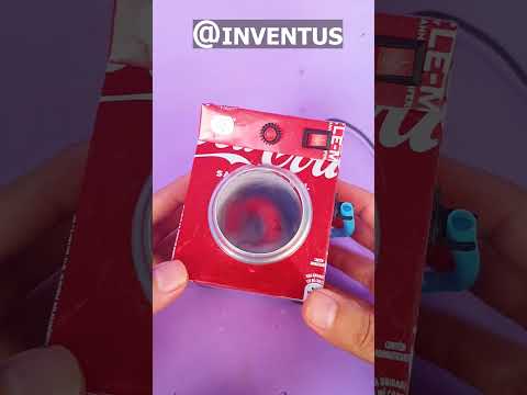 Incrible DIY Mini Washing Machine using soda cans