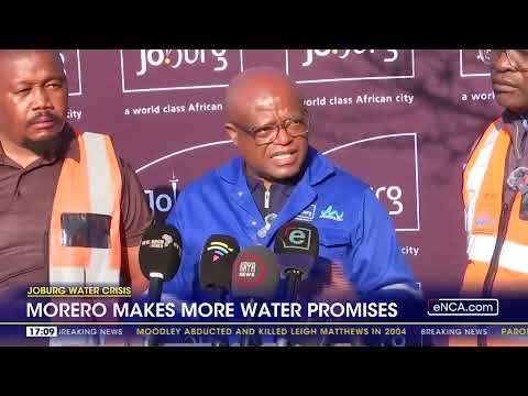 YouTube video thumbnail: Johannesburg Water Crisis - Morero Makes More Water Promises