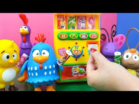 Tia Fla Leva a Turma Da Galinha Pintadinha Para Tomar Suco Na Máquina Pororo