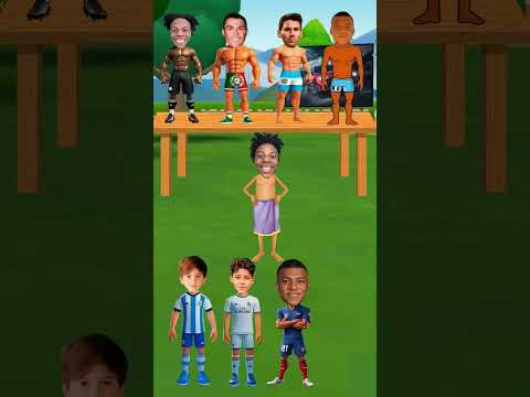 Which is the right Pippi? 🤔😂🔥Ronaldo vs Messi vs Mbappé vs Speed
