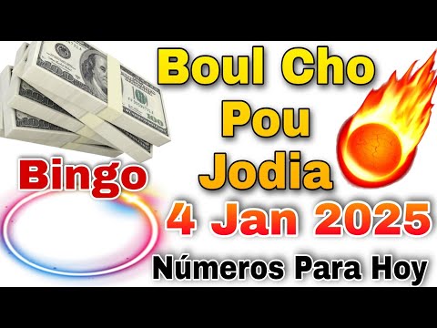 Boul Cho Pou Jodia 4 Janvier 2025 💯 Numeros Caliente Para Hoy 🔥 WALDORF LOTO #waldorflotto boul dife