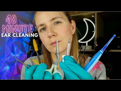 ASMR 40 Minute DEEP Ear Cleaning 🧼👂 Fast Paced