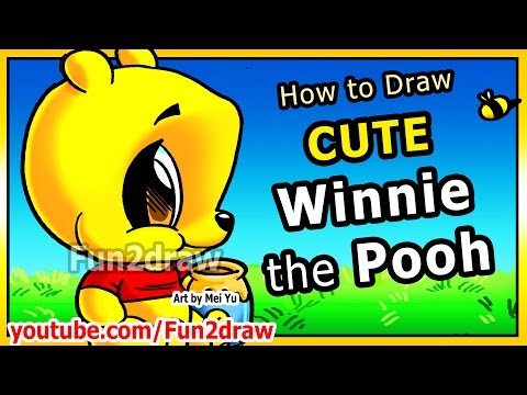 How to Draw Disney Cartoons - Winnie the Pooh - Pooh...