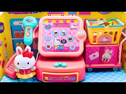 9 minutes Satisfying with Unboxing Cute Pink Rabbit Supermarket | Review Toys | ASMR