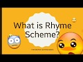 Rhyme Schemes in Poetry