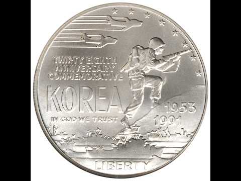 1991-P Moneda Conmemorativa de la Guerra de Corea