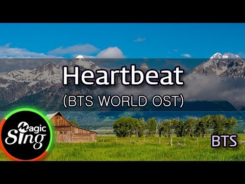 [매직씽아싸노래방] 방탄소년단 BTS  – Heartbeat (BTS WORLD OST)  노래방(karaoke) | MAGICSING