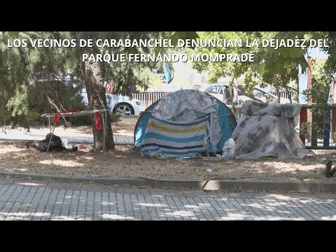 Los vecinos de Carabanchel denuncian la dejadez del parque Fernando Mompradé