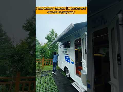 How would you like to live in a caravan on a rainy day?