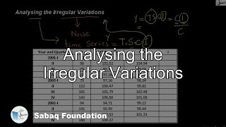 Analysing the Irregular Variations