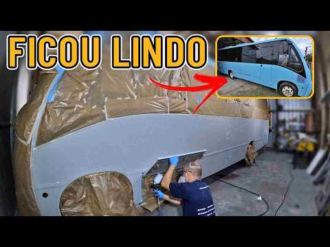 TERMINAMOS a PINTURA do MOTORHOME