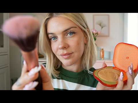 ASMR RP | Maquillage de printemps tout doux 💐 (layered sounds)