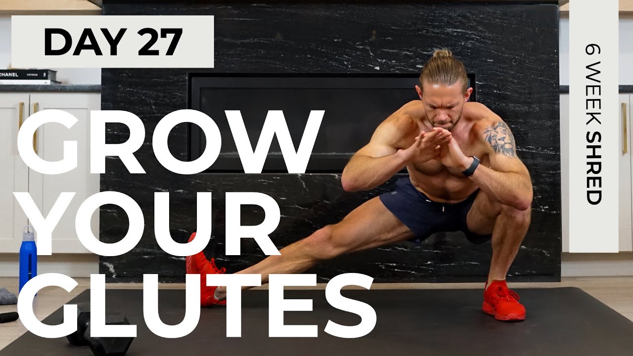 25 Min GROW YOUR GLUTES (At Home) Workout 6 WEEK SHRED DAY 27 - TIFF x DAN