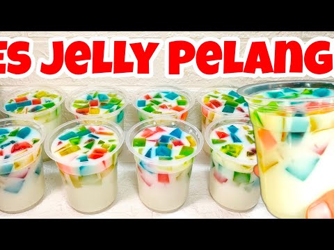 MINUMAN JELLY KEKINIAN‼️IDE JUALAN MINUMAN KEKINIAN ES JELLY PELANGI ENAK BANGET SEMUA SUKA