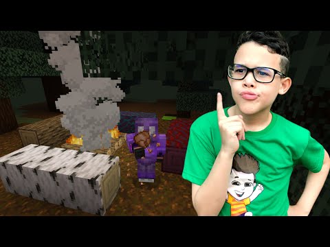 FIZEMOS UM ACAMPAMENTO NO MINECRAFT