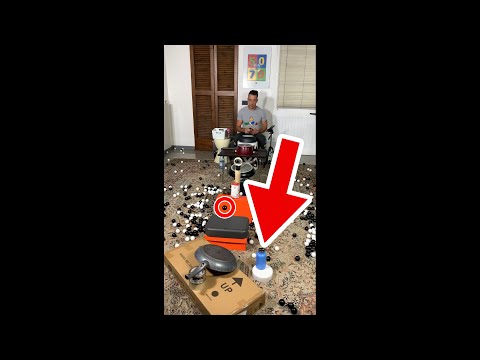 The ULTIMATE Trick shot w- Trickshotdav #Shorts