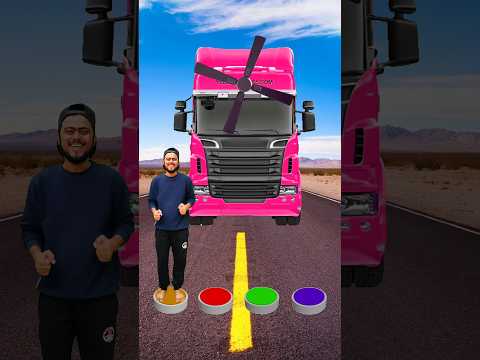 I Jump on button to Tractor, Jcb, Buldozer, truck vfx magic #shorts