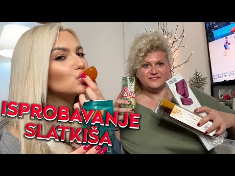 Isprobavanje slatkisa iz Barselone sa mamom