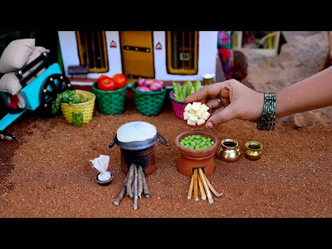 Amazing! Restaurant Style Matar Paneer + Roomali Roti | HowTo | Indian Street Food | The Tiny Foods
