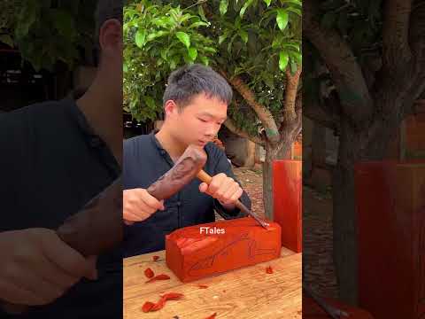 Olivia Made Fun of Grandma’s Slippers 💔🥹😭~ mini wood toy- woodworking art skill/wood hand #shorts