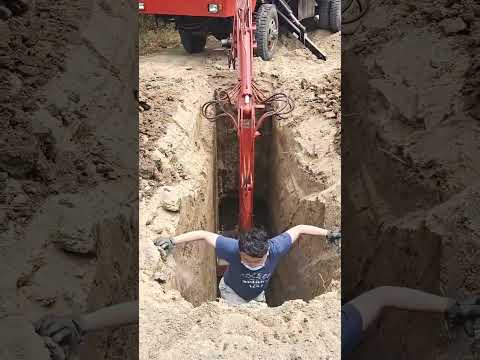 driver excavator is king#Longmen crane under the funeral car P-50๐๐