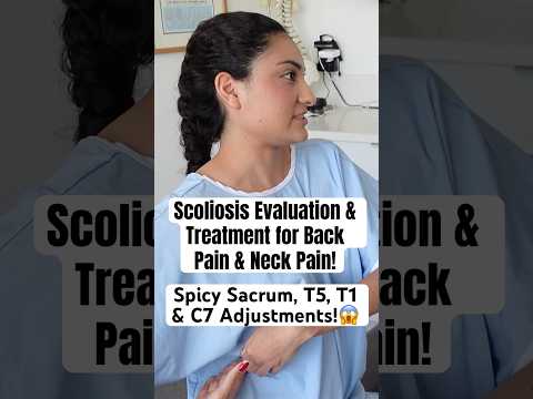Scoliosis Evaluation & Treatment for Back & Neck Pain @drrahim #shorts #chiropractic