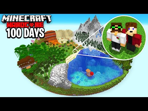 WE Survived 100 Days on a SKY ISLAND in Hardcore Minecraft