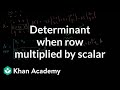 Understanding Determinants and Scalars