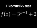 Finding Inverse Functions with Logarithms