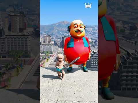 GTA V : WATER RAGDOLL VS MOM VS SPIDER-MAN 🥺 #shorts