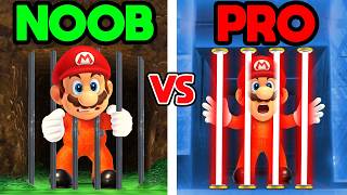 NOOB vs PRO: PRISON ESCAPES in Mario Odyssey!