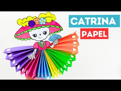 Cómo hacer una catrina de papel fácil y rápido