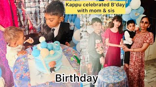 Divya made kappu’s B’day vlog / How to plan a surprise birthday party at home / Ghamu Saran