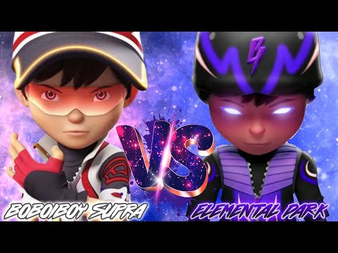 BOBOIBOY SUPRA VS BOBOIBOY ELEMENTAL DARK KEGELAPAN!!!