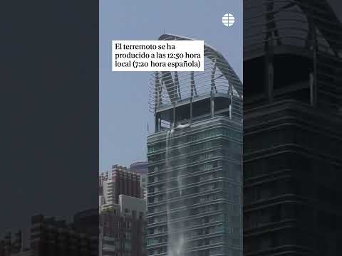 Las piscinas de los hoteles se transforman en cascadas por la fuerza del #terremoto en #tailandia