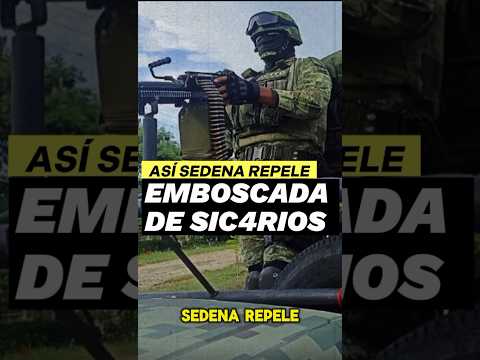 😱 ¡Así Repelen la EMBOSCADA los SOLDADOS MEXICANOS! 😱 “De Sicarios”🇲🇽☠️#shorts #mexico #military