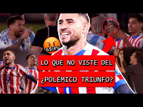 Lo que NO se vió del caliente PARAGUAY vs ARGENTINA | Goles, polémicas, Furia Messi y Burlas De Paul