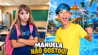 MANU NÃO GOSTOU DE IR PRA ESCOLA ENQUANTO LUCAS ROCHA FOI NO CLUBE SE DIVERTIR
