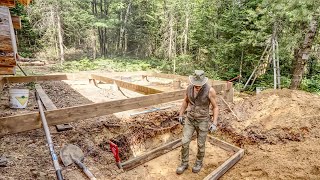Adding a Master Bedroom Addition to my Off Grid Log Cabin: The Foundation
