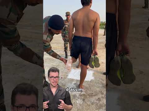 Formato do pé no exército 🤔