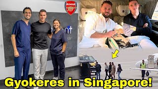 Viktor Gyökeres Lands in Singapore for Arsenal Medical Ahead of €73.5M Transfer